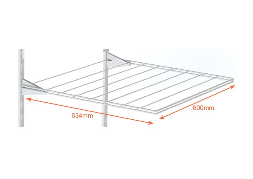 Závěsný sušák na prádlo s úchyty pro modulární úložný systém (606x634 mm) bílý 40529101 foto