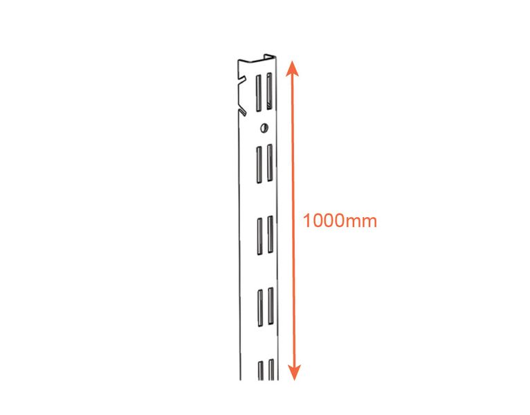Dvouřadá montážní lišta pro modulární úložný systém (1000х25 mm) WHITE Edition bílá 40508293 foto